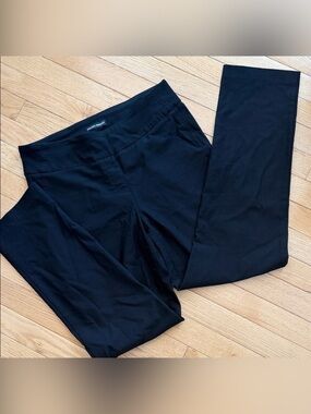 Hilary Radley Black Pull-On Pants Medium | High Rise Stretch Office Career